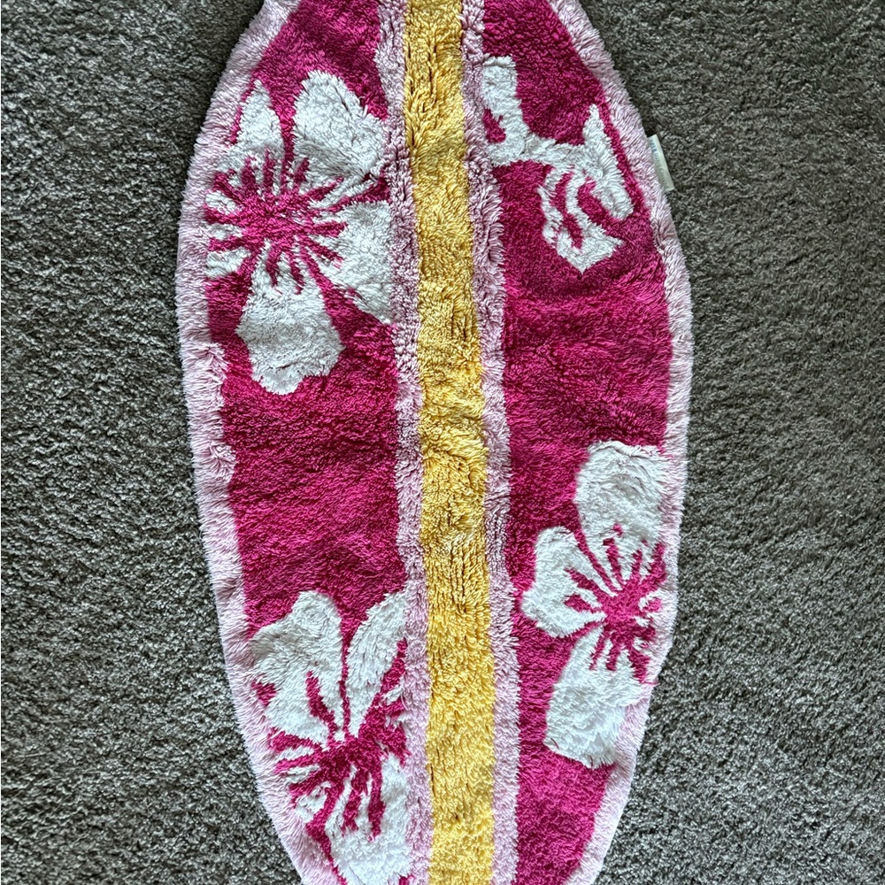 Pottery Barn Kids Pink and Yellow Floral Rug